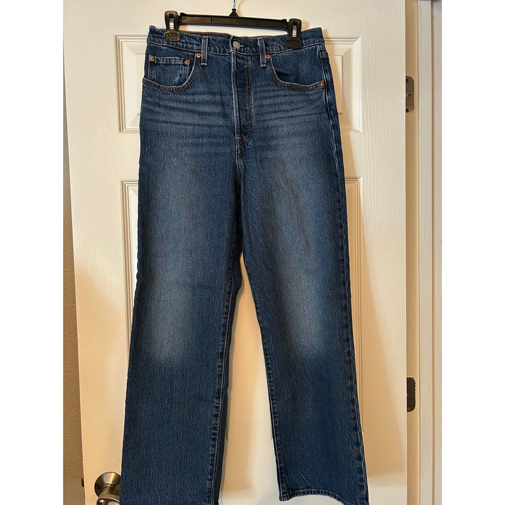 Levi’s Premium High Rise Straight Leg Jeans Size 30 - Picture 2 of 13